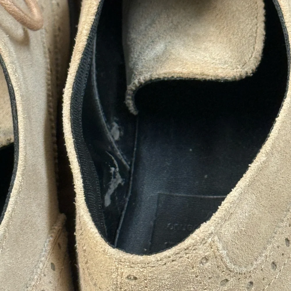 Elegant Tan Suede Derby‎ Shoes